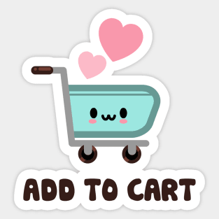 Kawaii cart Sticker